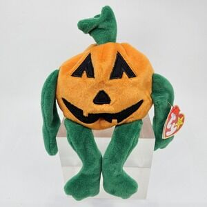 Ty vintage Beanie Baby  Pumkin' Pumpkin October 31, 1998  T Y Halloween Retired